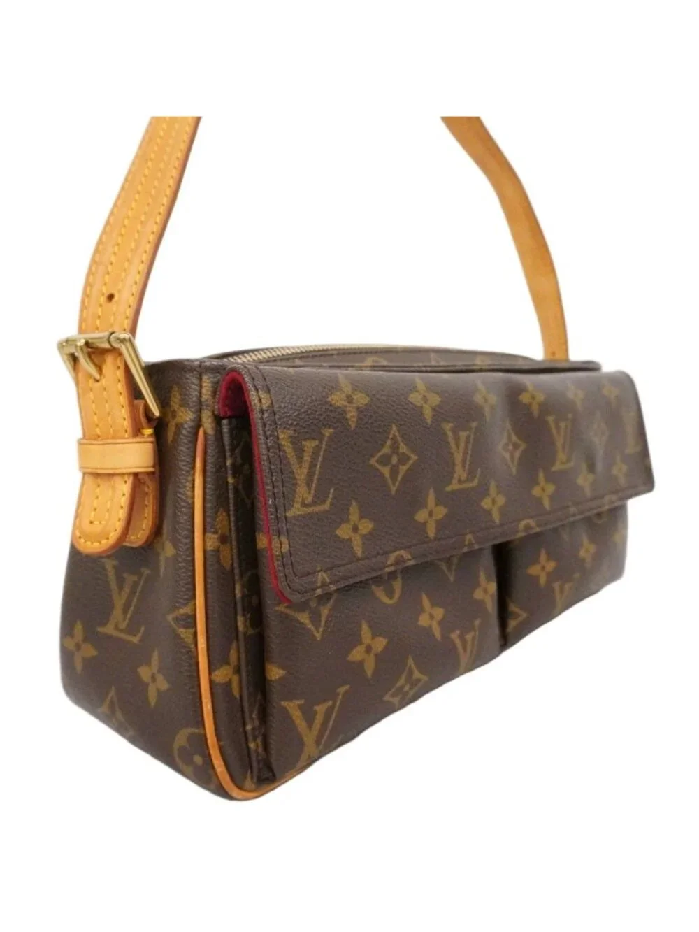 ★SOLD★ Louis Vuitton Shoulder Bag Monogram Viva Cite MM Brown - Picture 2 of 10